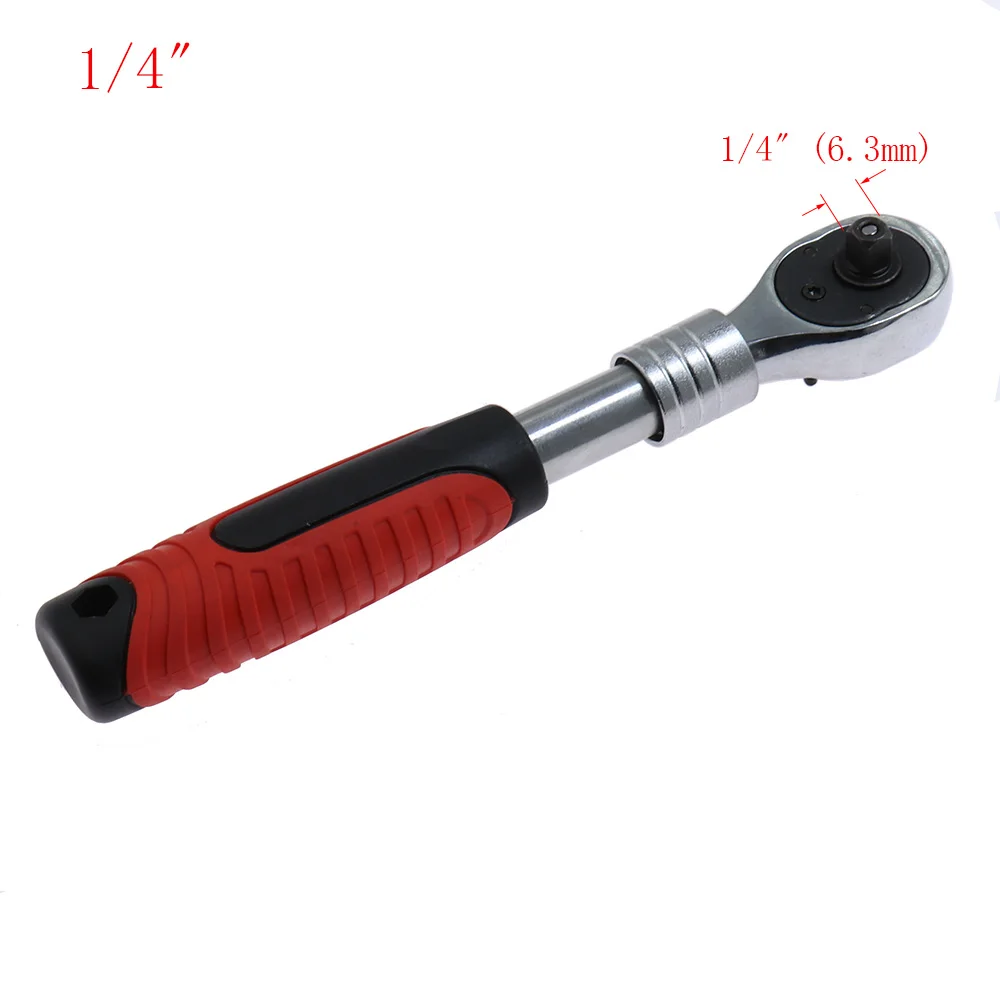 Imagem -02 - Telescópica Chave Ratchet Aço Chrome Extensão Socket Handle Automobile Repair Tool 8
