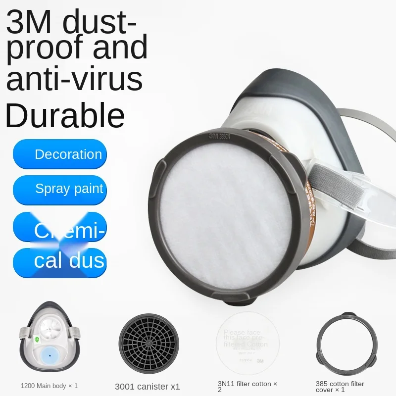 zq Anti-Virus Spray Paint Protective Mask Anti-Industrial Dust Pesticide Chemical Gas Breathing Mask