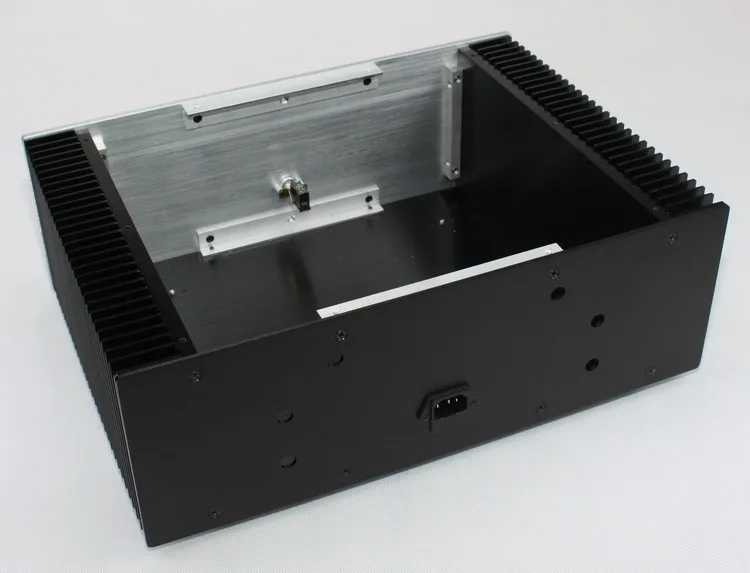 432x150x310mm Pure Hifi Chassis Luxury Aluminum Power Amplifier Case DIY Box DAC Enclosure Rear Class Tube Amplify Shell Audio