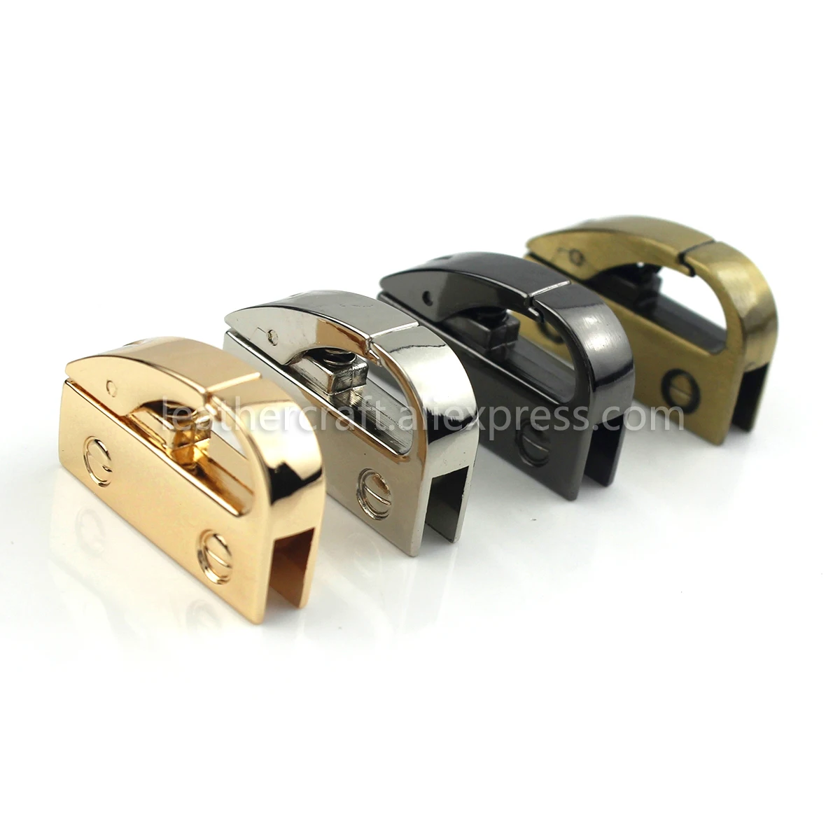 2 Stück Metall-Clips für Taschen, seitliche Verschlüsse, Haken zum Befestigen von Taschenböden, Gurtelemente, Verbindungselemente, Ankerclips, zum Reparieren von Handtaschenriemen, zum Basteln von Handtaschen. – Detail 5