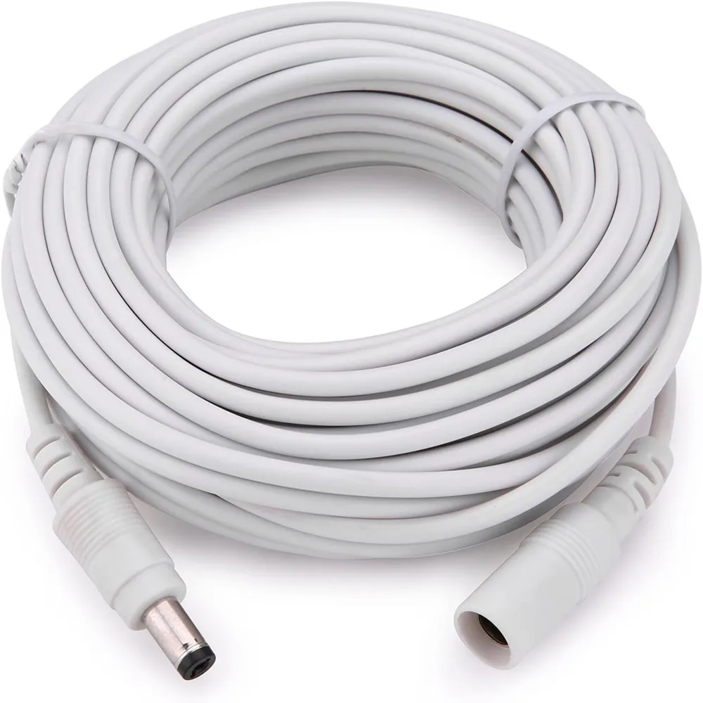 Power Adapter Extension Cable DC12V Male Female Power Cord Extend Wire 5.5 * 2.1mm For CCTV Camera