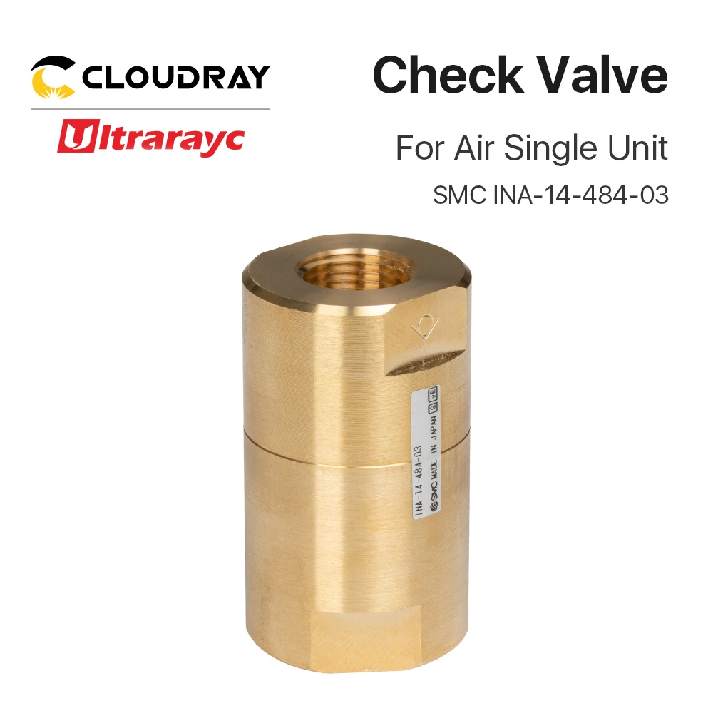 

Ultrara OEM SMC High Pressure Brass Check Valve INA-14-484-03 28mm 1.5Mpa Poof Pressure for Laser Cutting Machine Compressed Air