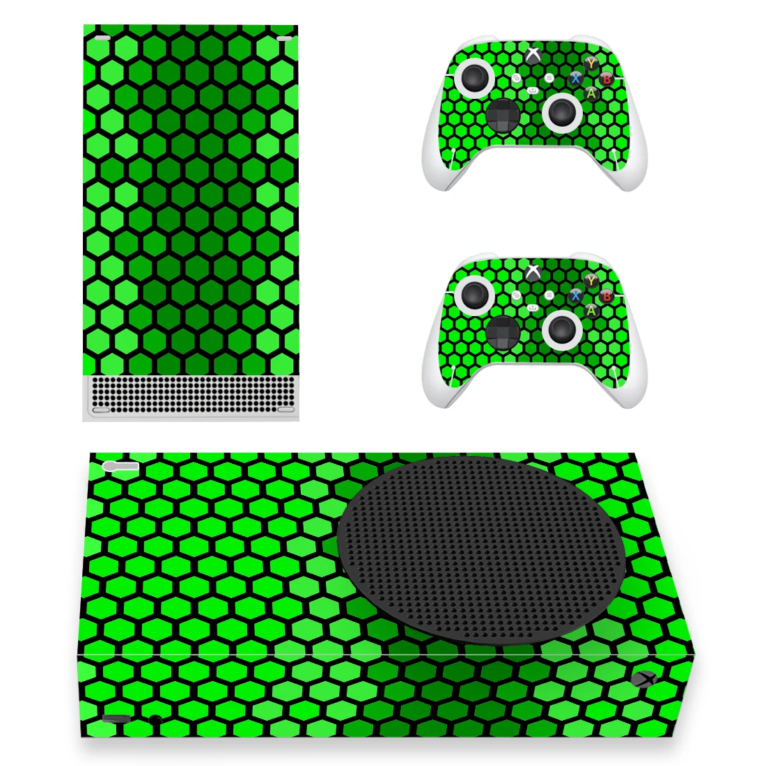 Honeycomb Style Xbox Series S Skin Sticker for Console & 2 Controllers Decal Vinyl Protective Skins Style 1