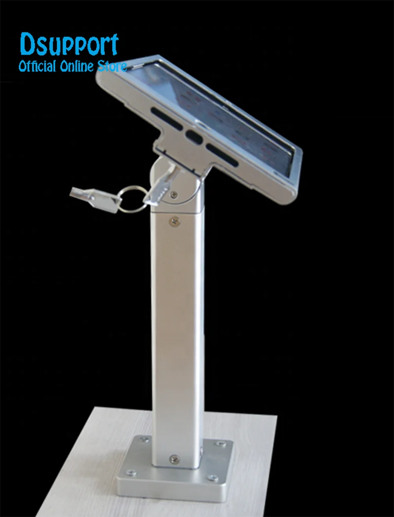 Suporte de parede para ipad mini 12345, braço de metal bloqueado para segurança e proteção de tablet