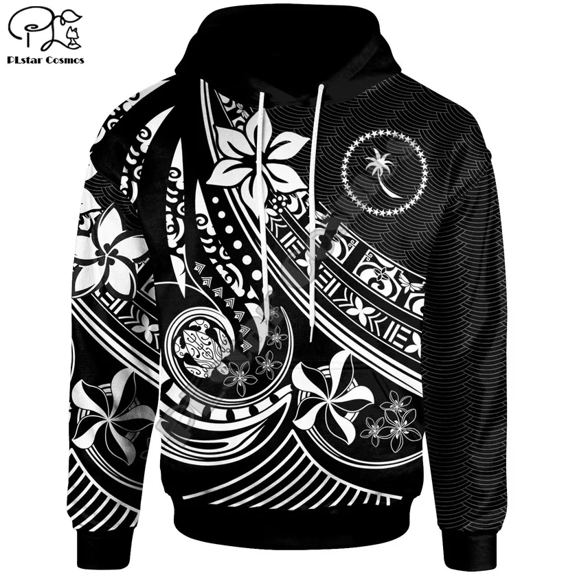 

PLstar Cosmos 3DPrint Tribal Chuuk Polynesian Tropical Flowers Hibiscus Tattoos Harajuku Streetwear Funny Unisex Zip Hoodies-c37