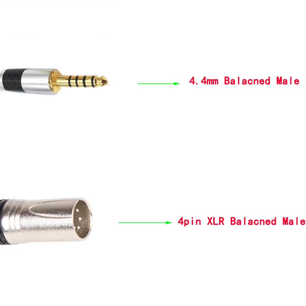 Thoulies HIFI 7N Cavo adattatore audio bilanciato maschio da 4,4 mm argento monocristallo a 4 pin XLR maschio bilanciato da 4,4 a XLR Balance