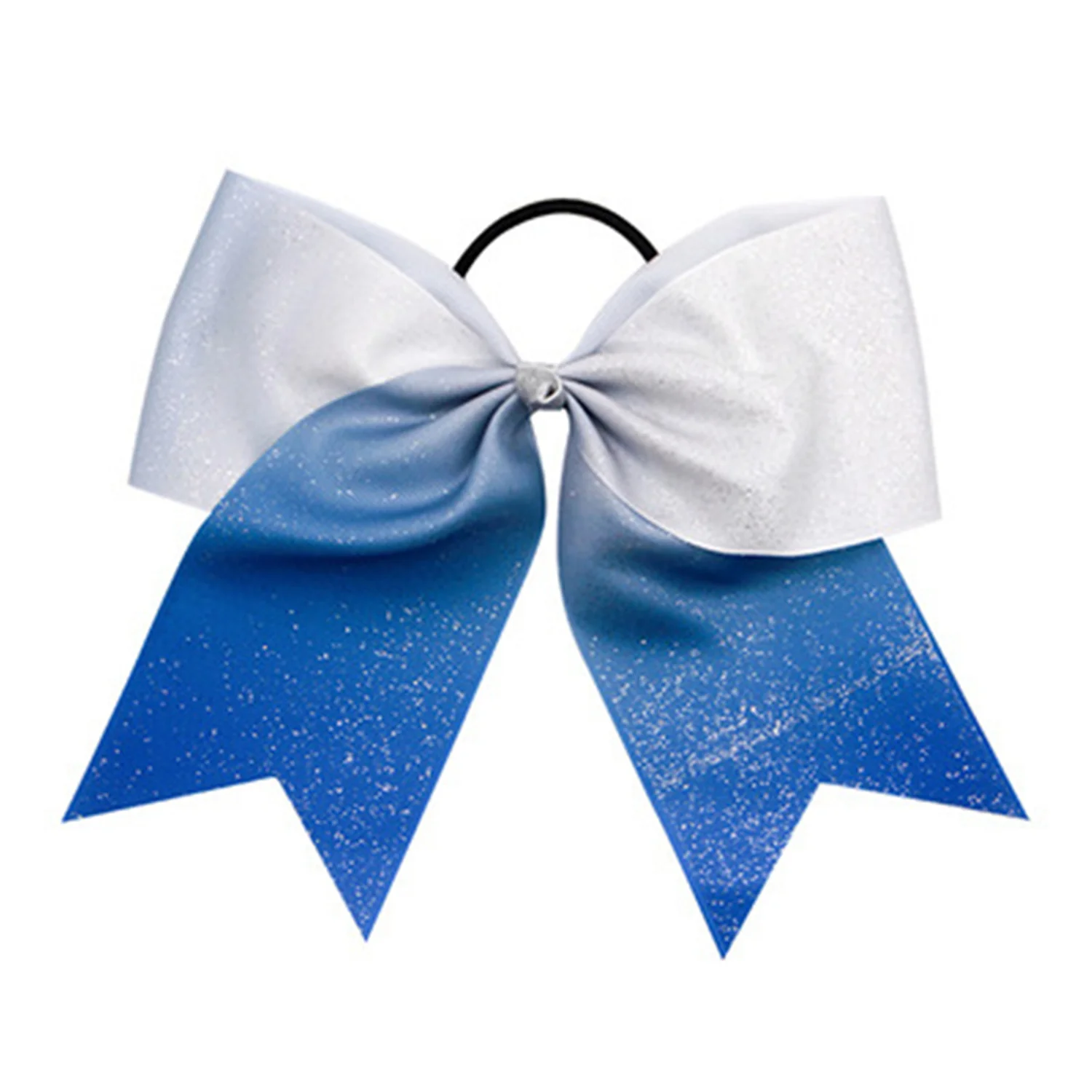 2 pezzi di fiocchi GLITTER sfumati Sparkle Ribbon Cheer Bow Cheerleading archi per capelli Sport per ragazze adolescenti, accessori per capelli da