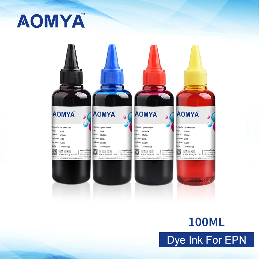 4x100ml T0551-T0554 Dye Base Ink Refill Ink Kits For Epson Stylus Photo R240/RX420/RX425/RX520 Inkjet Printers Ink