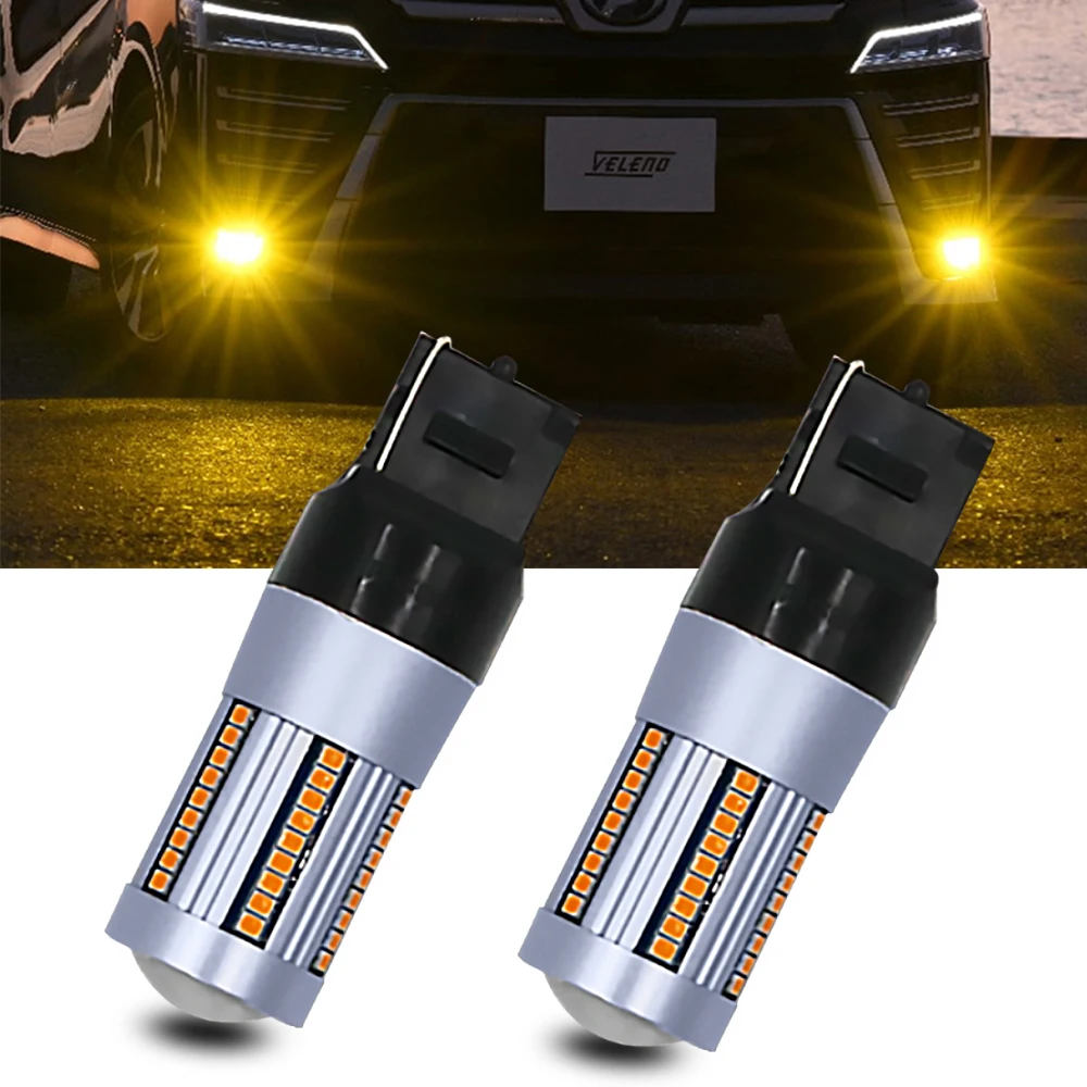 

1pcs T20 W21W 7440 LED Turn Signal Light Bulbs Canbus Error Free No Hyper Flash Amber Yellow