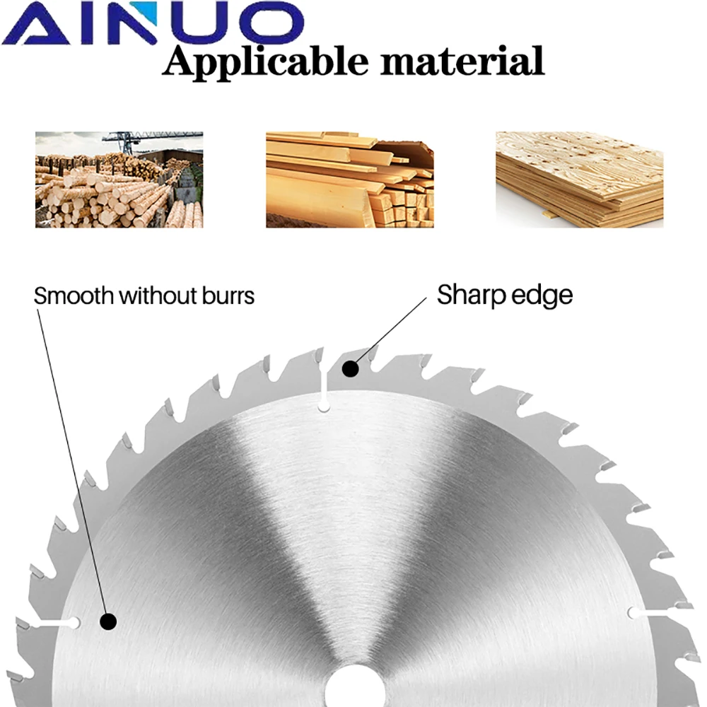 8 "200Mm Carbide Circular Saw Blade 40/60Teeth Cutting Disc TCT Woodworking Tool untuk Metal Aluminium