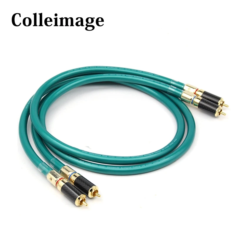 1 Pair HI-End ortofon rca Audio Cable RCA connector wire HIFI RCA Cable 8N OFC RCA Male to Male Audio Cable