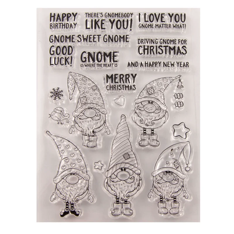 

Santa Claus Transparent Clear Silicone Stamp Seal DIY Scrapbook Rubber Hand Account Photo Album Diary Decor Reusable 15*10.5cm