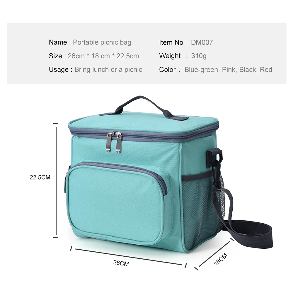 Waterproof Cooler Lunch Thermal Bag Insulated Lunch Bag Bento Lunch Box Thermal Bento Pouch Food Bag Thermal Picnic Bag Lonchera