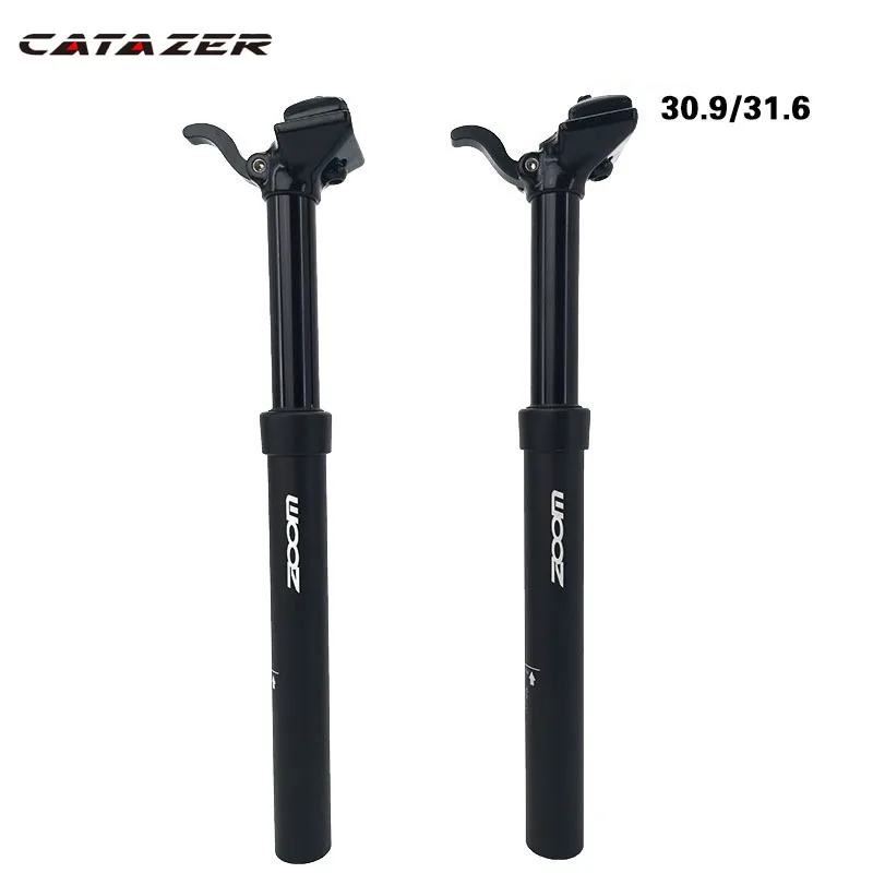 

Bike Seatpost 27.2/28.6/30.4/30.9/31.6mm Adjustable Height Suspension MTB Bike Seat Post Remote Manual Control Hand Wired Cable