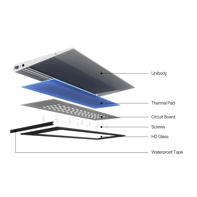 MicMol G3 AQUA Air Series LED Light, iPhone Style Aquarium, Full Spectrum, Aquascaping Fresh Tanks, Marine for Choice