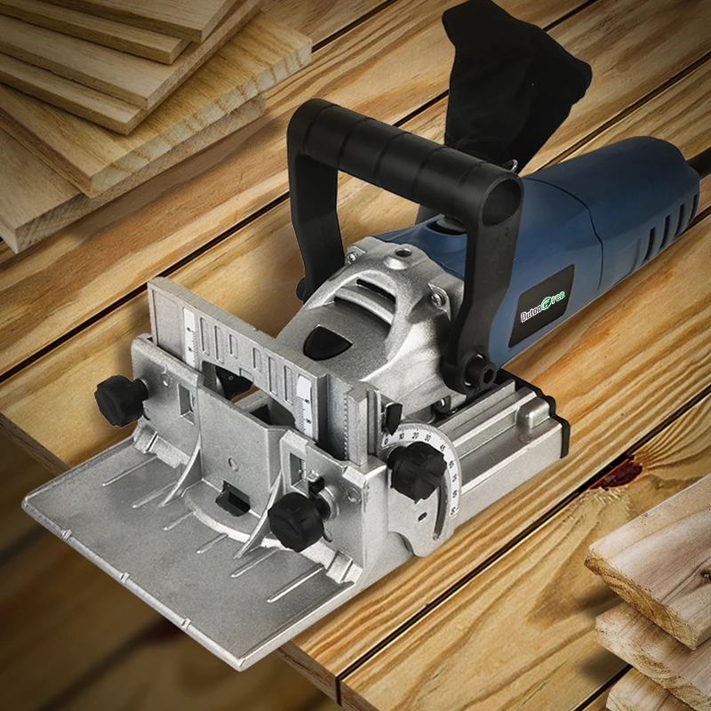 900W Groover Copper Motor Biscuit Machine Puzzle Machine Biscuit Jointer Electric Tool 220V Woodworking Tenoning Machine