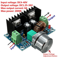 XH-M401 DC-DC Step Down Buck Converter Power Supply Module XL4016E1 PWM Adjustable 4-40V To 1.25-36V Voltage Regulator 8A 200W