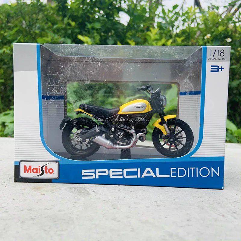 Maisto 1:18 16รูปแบบ Ducati Scrambler ที่ได้รับอนุญาตเดิมจำลองรถจักรยานยนต์ของเล่นรถของขวัญคอลเลกชัน