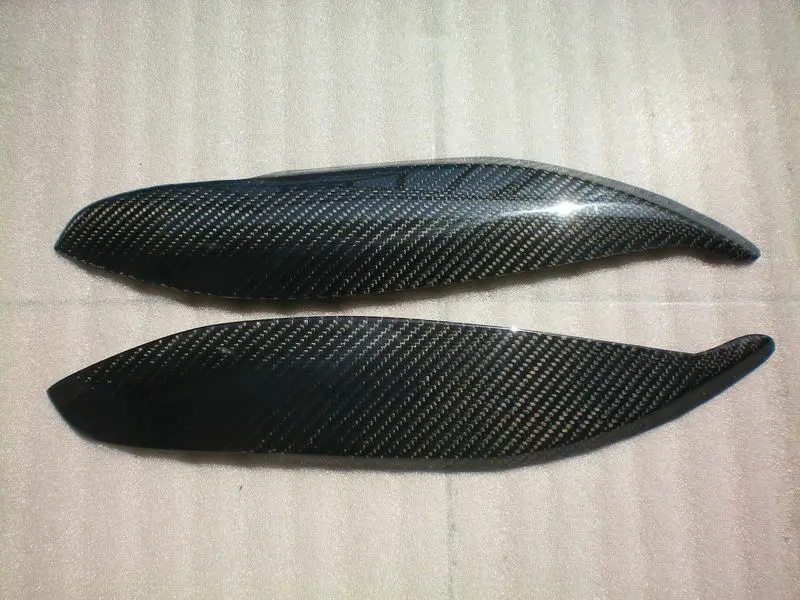 

Real Carbon Fiber Headlight Eyebrows Eyelids Covers for Honda Civic EK L&R 1999-2000