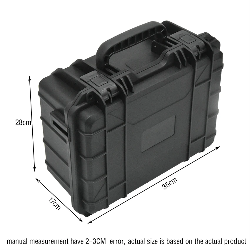 T2-35 Hard Storage Carry Box Sealed Case Tool Kits With Sponge Safety Protector Organizer Plastic Tool Box Instrument Tool Box