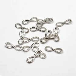 10pcs Charms infinity connector word 8 25*10mm Antique Making pendant fit,Vintage Tibetan Silver,DIY bracelet necklace
