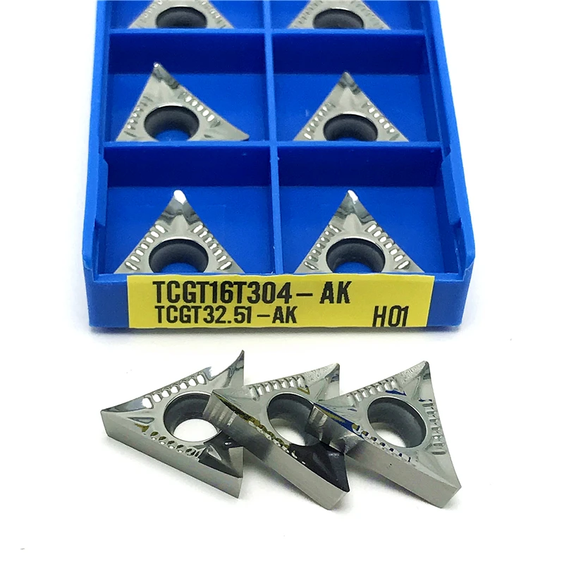 Imagem -05 - Ferramenta de Torneamento Interno de Alumínio Inserções de Carboneto Ferramenta de Corte Tcgt 16t308 ak H01 Tcgt 16t308 Ferramentas de Cobre de Inserção de Torneamento