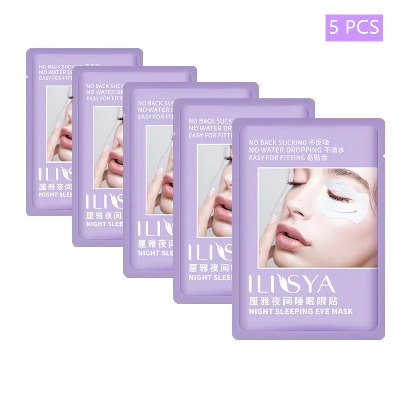 5pcs- ilisya C-shape Eye Patches for Dark Circles Anti Wrinkle Eye Mask Hydrating Moisturizing