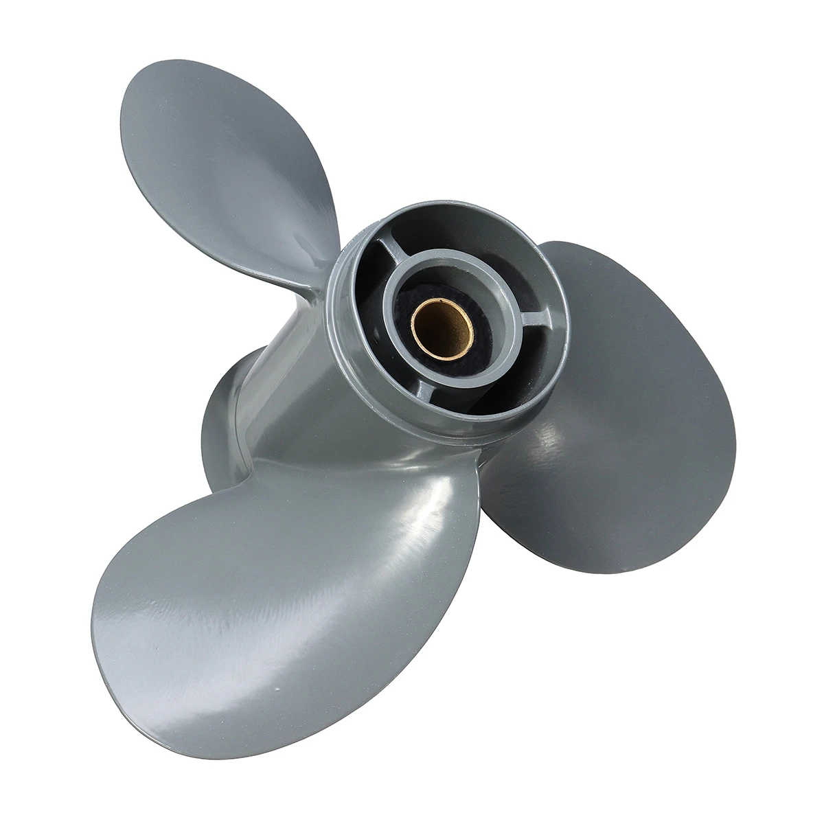 

For Honda Outboard Engine 8-20HP 9 1/4 x 9 58130-ZV4-009AH Aluminum Alloy Propeller R Rotation 3 Blades 8 Spline Tooths Gray