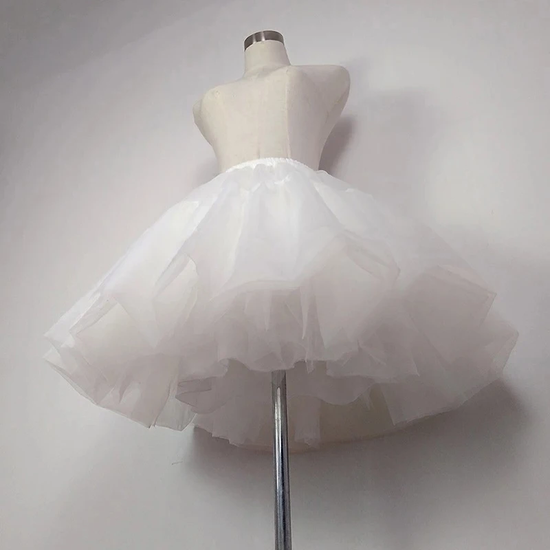 Abito da ballo Lady Girls sottogonna Tulle abiti corti sottoveste Lolita Cosplay Party Dance Ballet Tutu gonna Rockabilly Crinoline