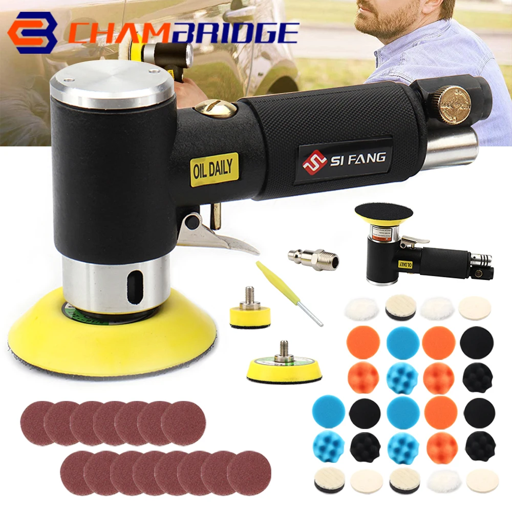 2/3 Inch Random Orbital Air Sander, Mini Pneumatic Sander for Auto Body Work, Dual Action Polisher, air sander For Polishing