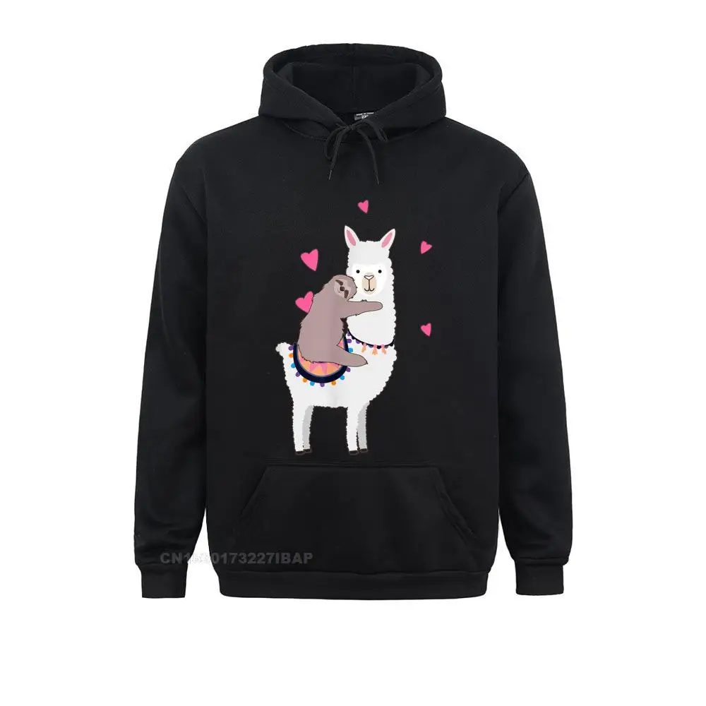 Sloth Riding Llama Best Friends Alpaca Animal Lover Gift Fitness Hoodies Lovers Day Women Sweatshirts Holiday Clothes 2021 New