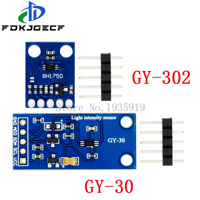 10-pces-gy-30-bh1750-bh1750fvi-sensor-de-intensidade-de-luz-digital-para-arduino-avr-3-v-5-v-gy-302-16-modulo-de-saida-digital-do-conversor-de-bitad