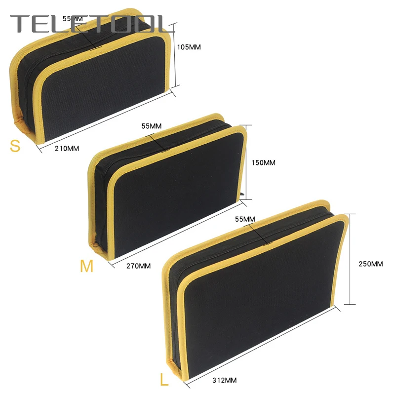 Oxford Canvas Túi Đựng Dụng Cụ 3 Size S M L Phần Cứng Cờ Lê Kìm Cờ Lê Dây Kéo Dụng Cụ Sửa Chữa Túi Dụng Túi Bảo Quản túi Xách Tay