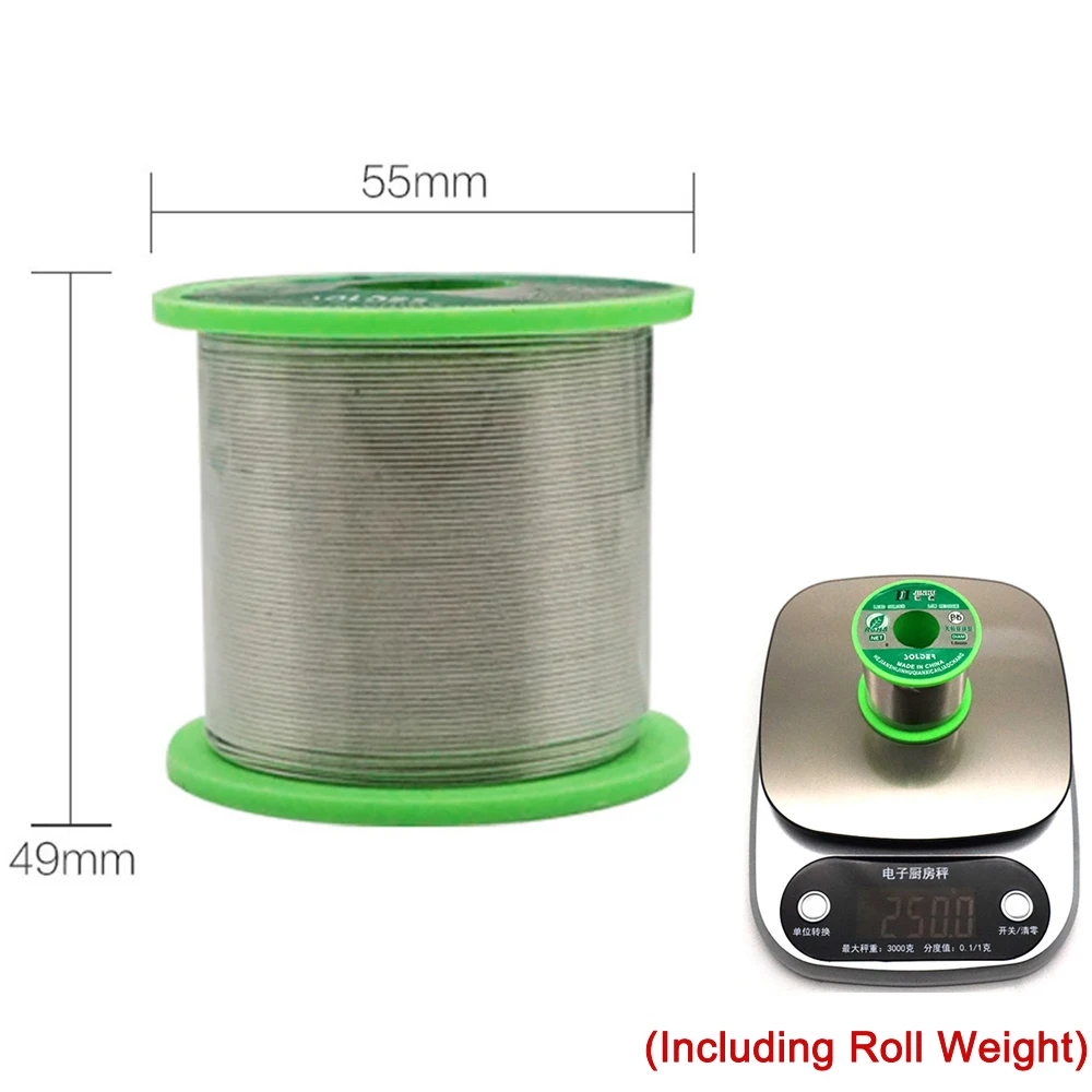 250g Lead-Free Sn99.3 Cu0.7 Solder Wire 0.5mm-2.0 mm Unleaded Lead Free Tin Rosin Soldering Wires for Electrical Solder RoHs