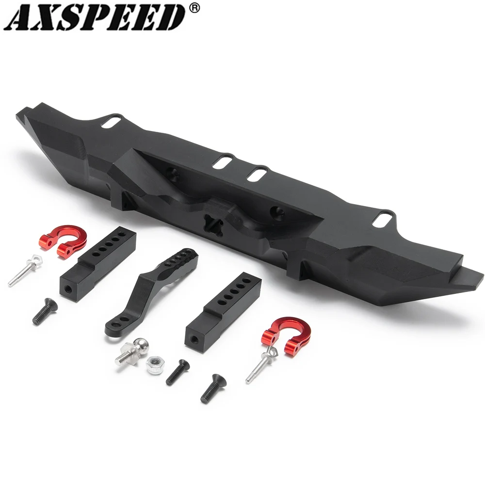 

AXSPEED TRX4 Metal Rear Bumper with D-rings for 1/10 TRX-4 RC Crawler Car Bumper Upgrade Parts