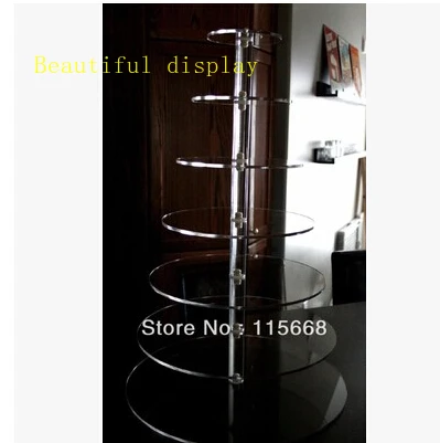 

Hot shopping free selling/7 Tier Acrylic Cake Cupcake Display Case