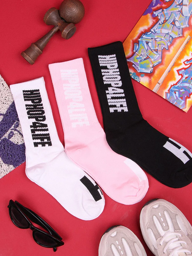 Hip Hop Socks High Quality Cotton Socks Street Hip Hop Skateboard Women Men Socks