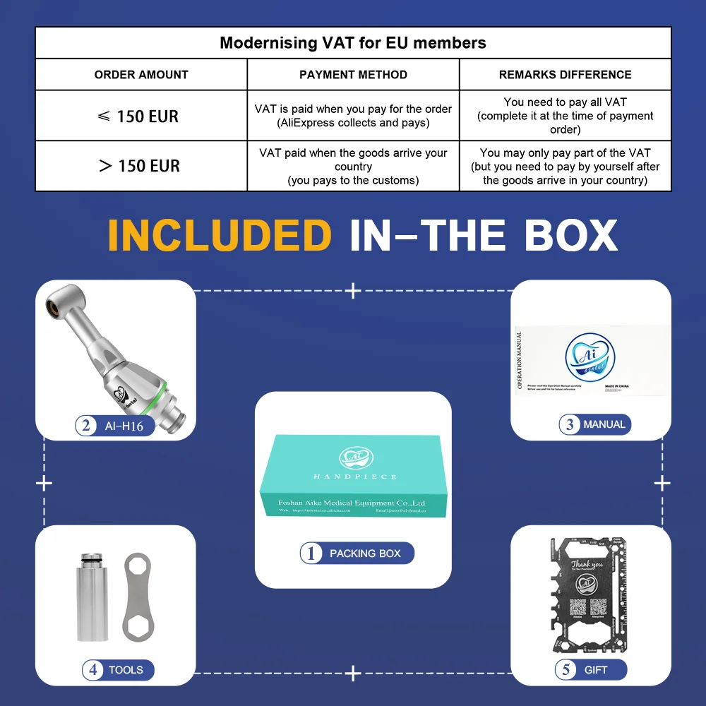 AI-H16 16:1 reduction contra angle low speed handpiece hand files head for LED wireless dental endo motor supply instruments