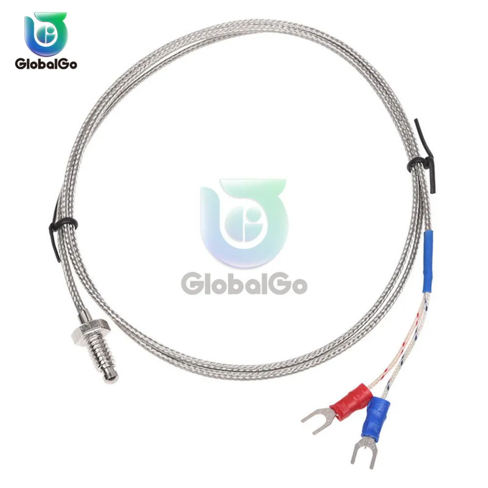 

Screw Threaded Thermocouple K Type 1 Meter Cable Wire For Digital Thermometer Temperature Sensor Thermocouple Wire