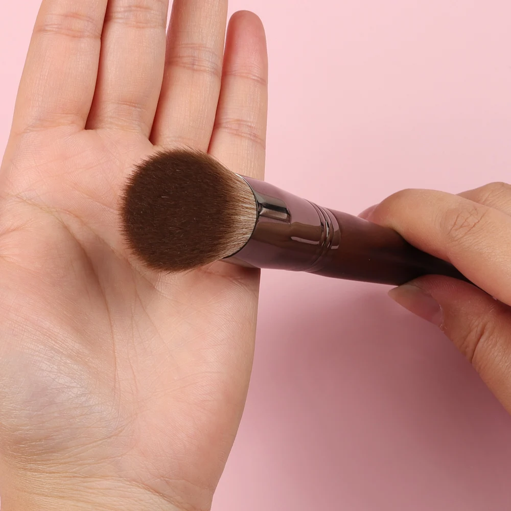 BETHY  BEAUTY 1PC Angled Foundation Brush Pressed Powder Makeup Brush Cosmetic Tools Synthetic Hair