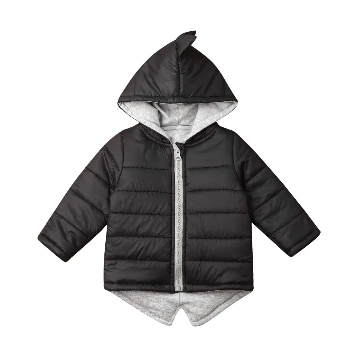 Pudcoco 2020 Kids Toddler Baby Girl Boy Hoodie Zipper Winter 1-7Y Thick Coat Warm Jacket 3D Dinosaur Outwear Coats Jackets