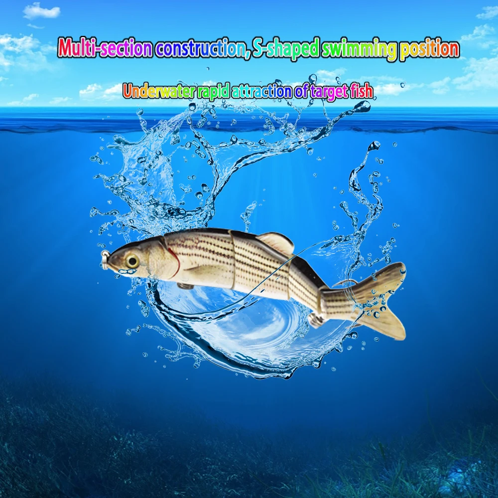 ODS 40G 165Mm 5 Năm Phần Dụ Bơi Mồi Dụ Cá Segement Nhân Tạo Swimbait Mồi Dụ Cá Cho nước Mặn