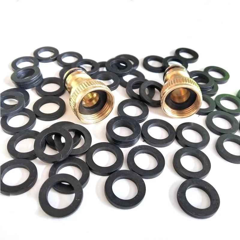 

10pcs Flat Gaskets Inner Dia 3mm-32mm NBR Rubber O Rings Anti Oil Seal Washers Black