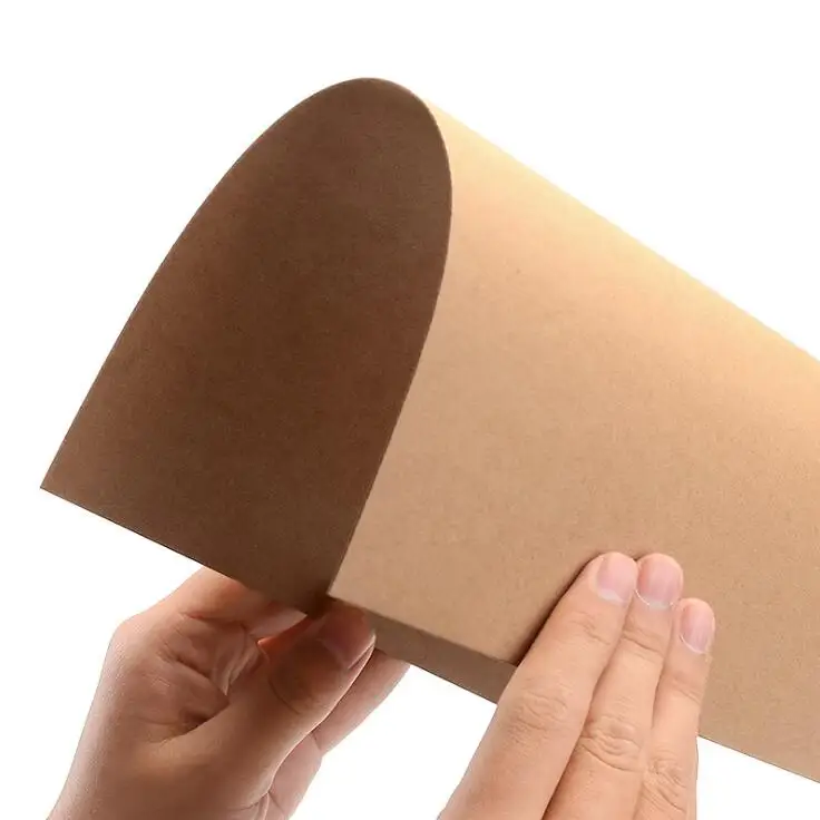 50pcs/lot A5 A4 kraft paper brown paper craft thick board cardboard card paper DIY card making paper 80g 120g 150g 200g 250g