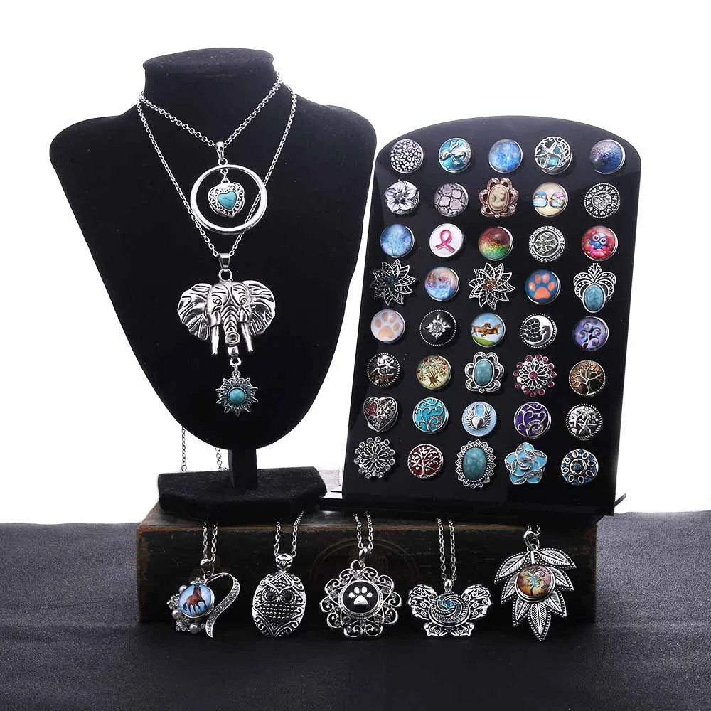 10 Pcs/lot New Snap Button Jewelry Mixed Style Ginger Resin 18mm Snap Buttons Fit Snap Bracelet Bangles Button Jewelry