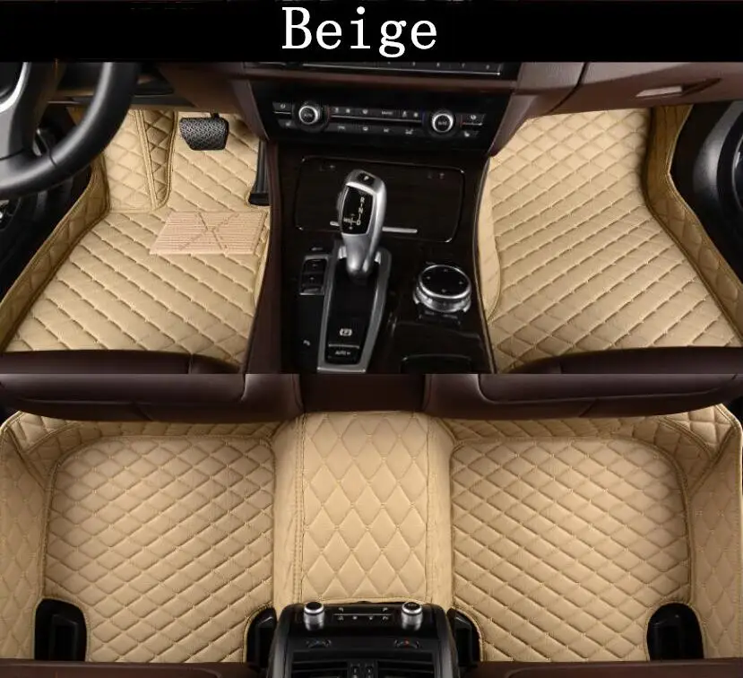 Car 3D Luxury Leather Car Floor Mats For 07-11 Toyota Camry 2007 2008 2009 2010 2011 EMS Free shipping