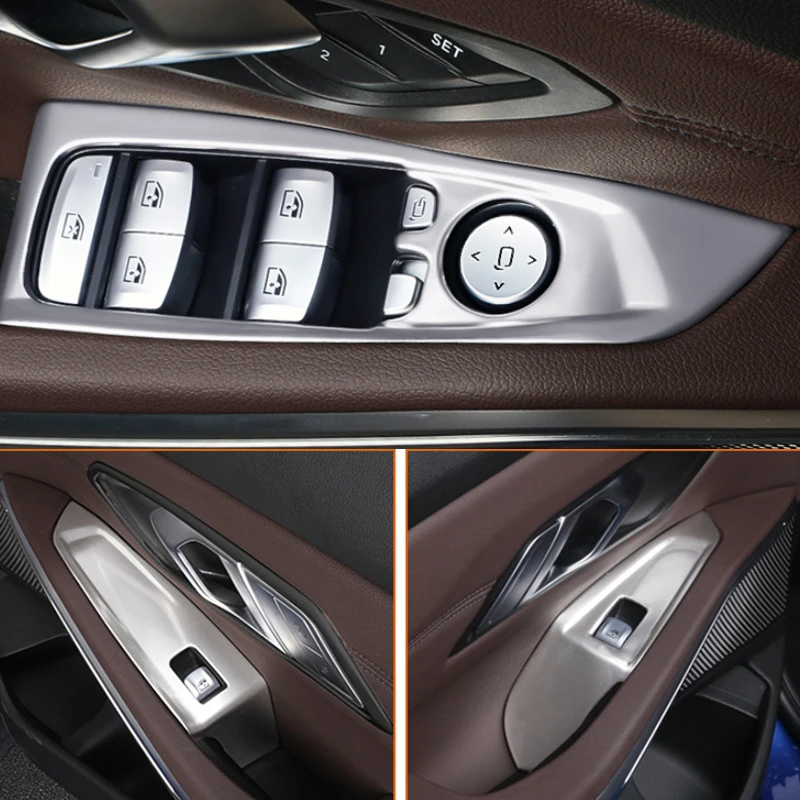 Car Console Gearbox Panel Trim Window Lift Switch Control Panel Frame dashboard Gear Shift Panel decorative For BMW 3 Series G20