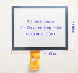 8.4 inch Car Radio Carpc Capacitive Touch Screen Sensor Digitizer Paenl 187*145mm For LA084X01 SL01 Chrysler JEEP Dodge
