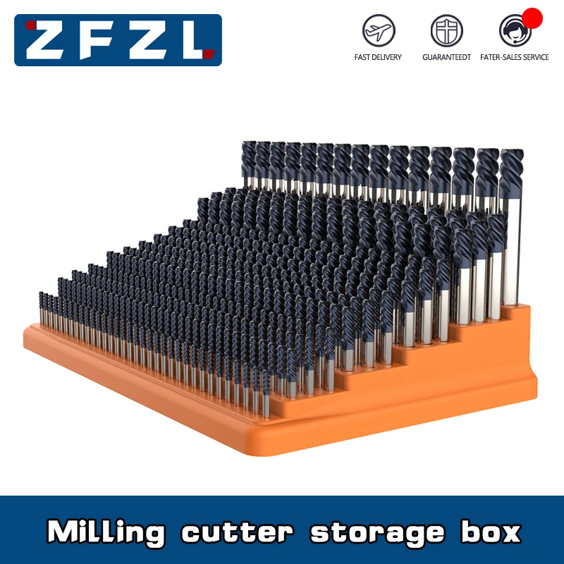 Milling cutter storage box 366 holes 4mm 6mm 8mm 10mm 12mm 16mm special milling cutter arrangement frame for CNC machine tools