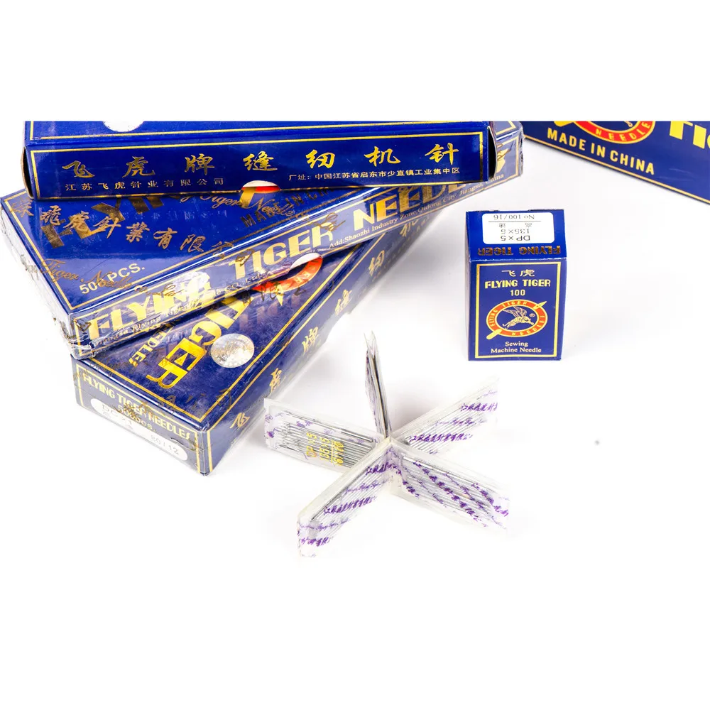 DPX17 FLYING TIGER 100pcs/lot JOJOSEW Brand Needles 135x17 NM140/22 For Industrial Bartack Buttonhole Sewing Machin